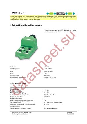 1692352 datasheet  